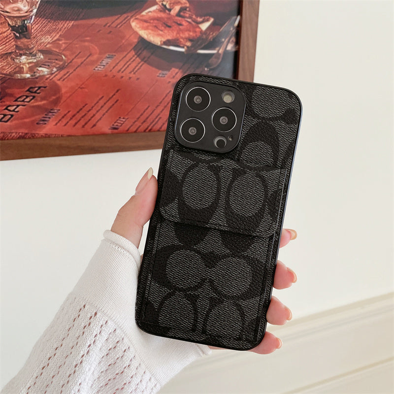 Classic iPhone Case With Wallet Black-HP240513 mysite