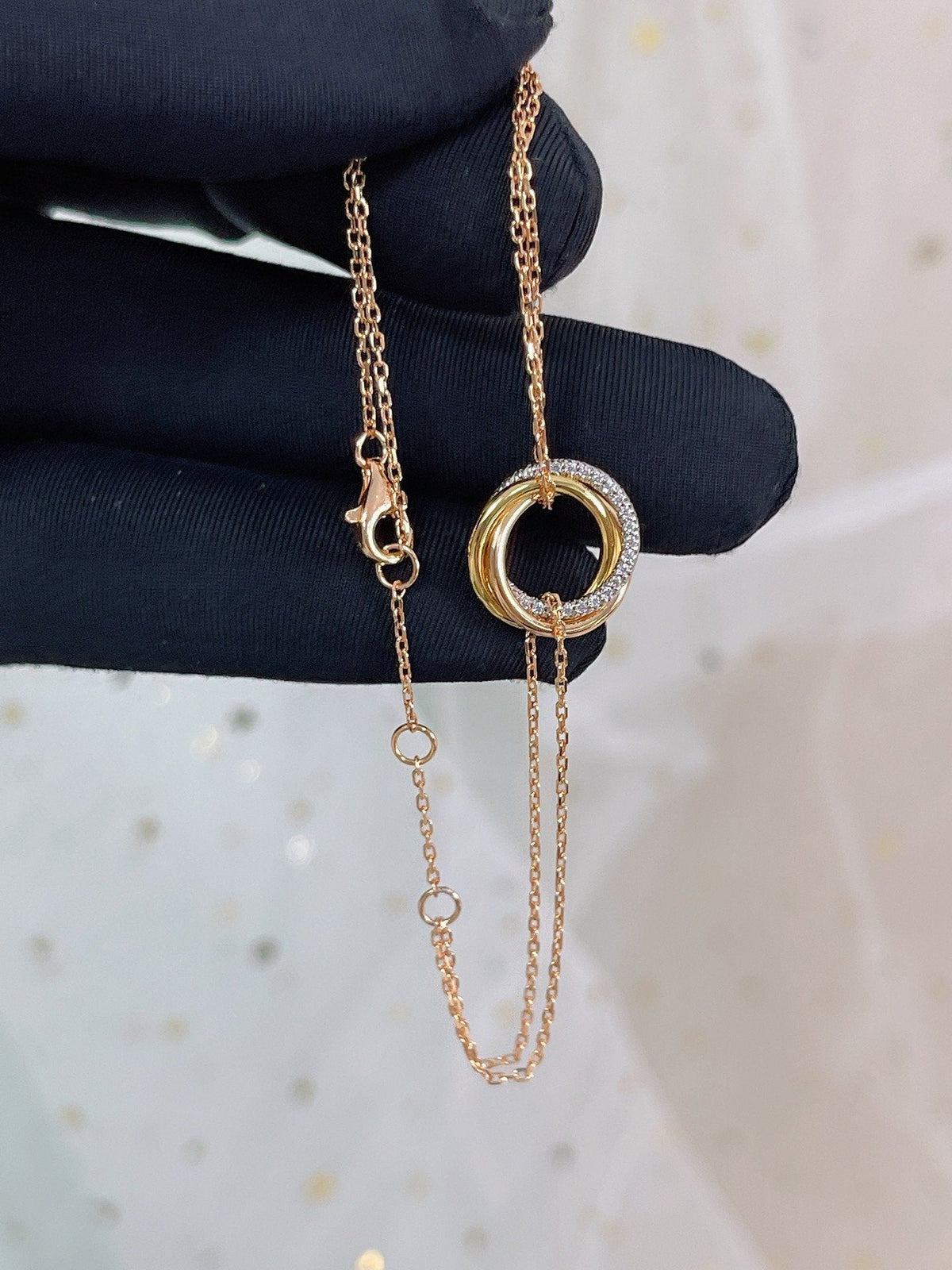 TRINITI BRACELET GOLD SILVER PINK GOLD DIAMONDS