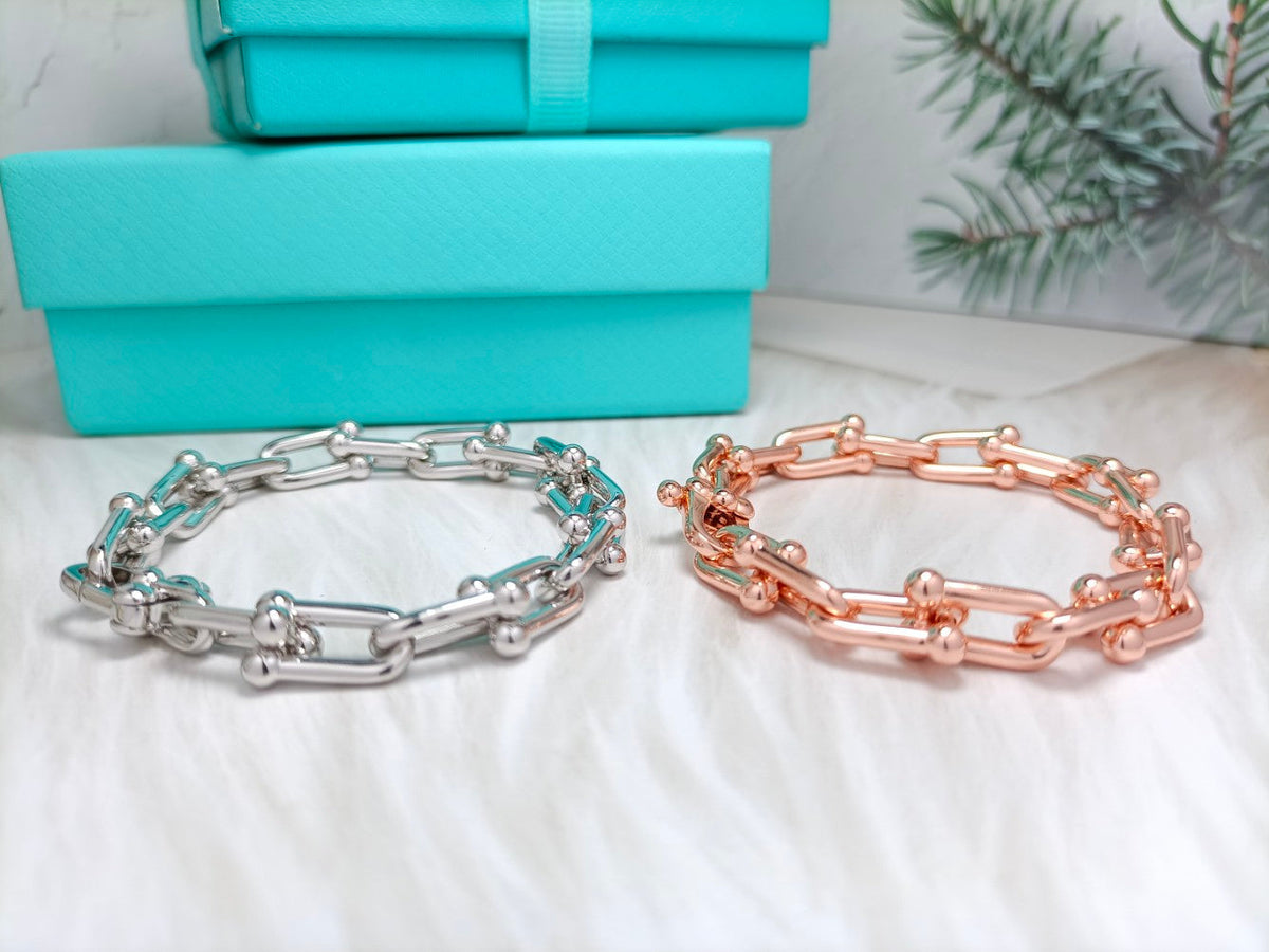 HARDWEAR BRACELET PINK GOLD AND SILVER