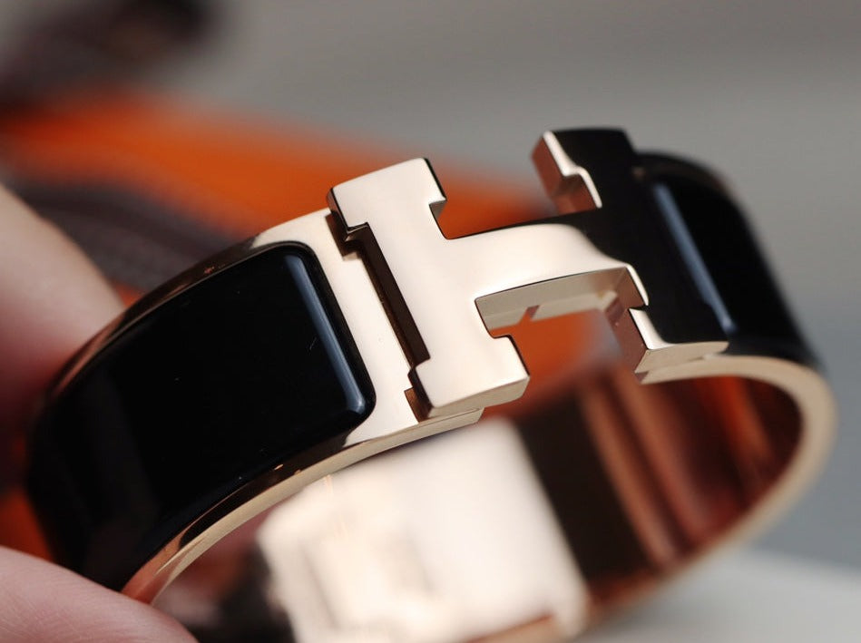 H BLACK 20MM BRACELET