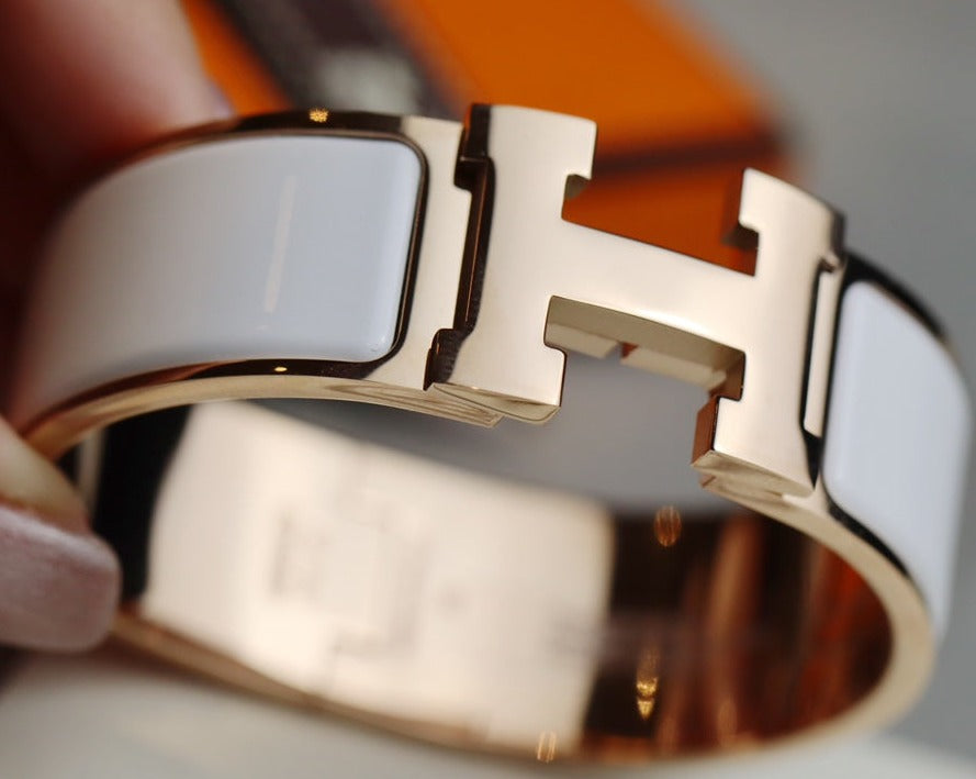 H WHITE 20MM BRACELET