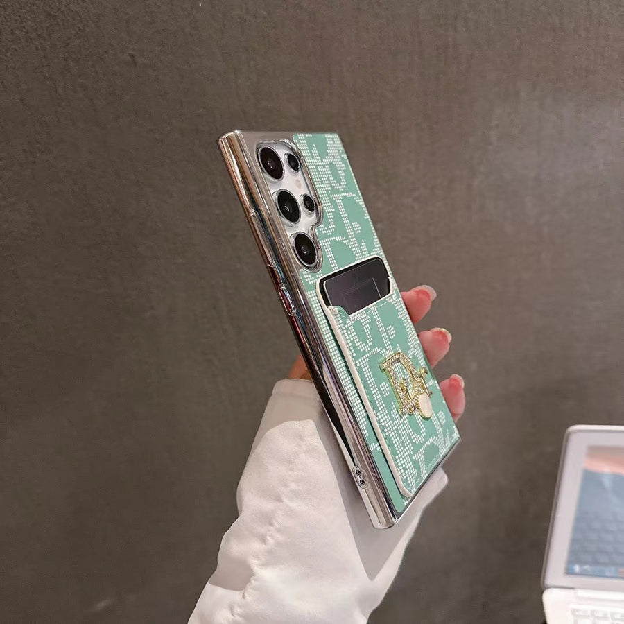 Chic Iconic Fashion Samsung Case with Card Pocket mysite