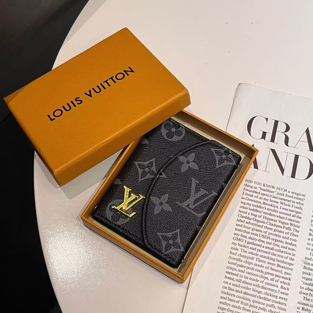 Luxury LV & GG-Inspired Monogram Compact Wallet Collection mysite