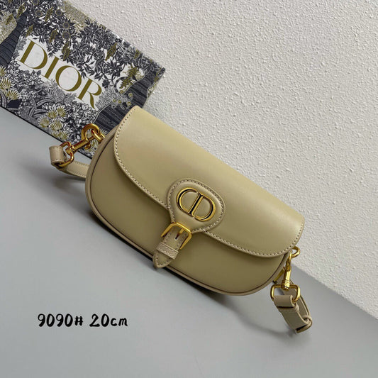 MINI BOBBY EAST-WEST 20 BAG IN BEIGE CREAM CALFSKIN