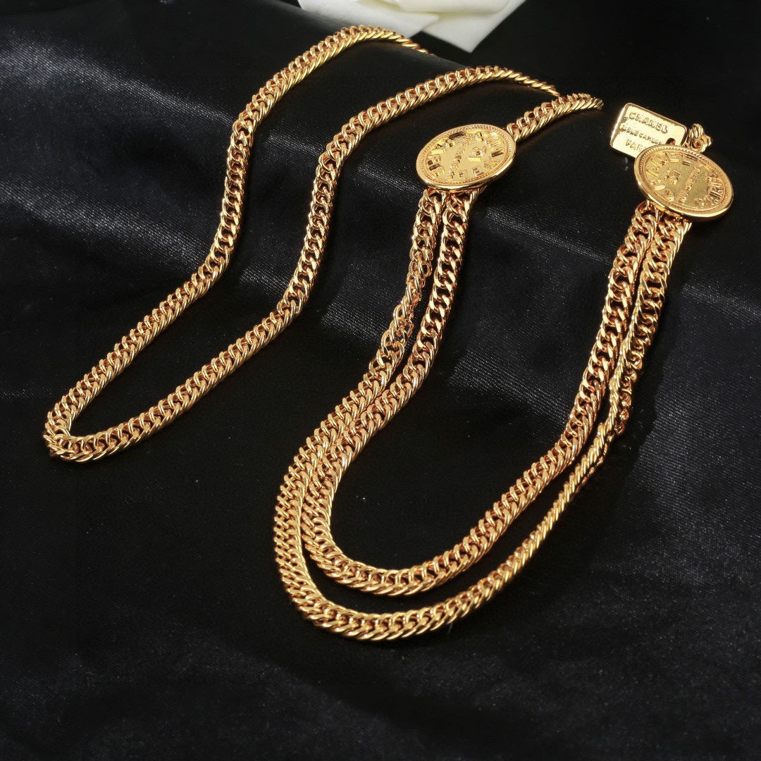 CHANEL 25S CHAIN BELT IN GOLD METALLIC 614473 mysite