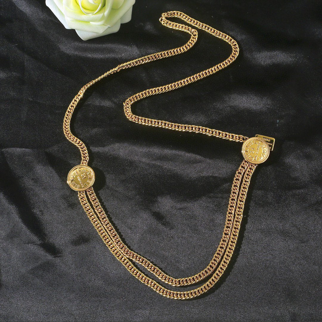 CHANEL 25S CHAIN BELT IN GOLD METALLIC 614473 mysite