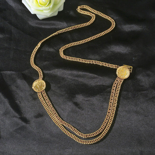 CHANEL 25S CHAIN BELT IN GOLD METALLIC 614473 mysite