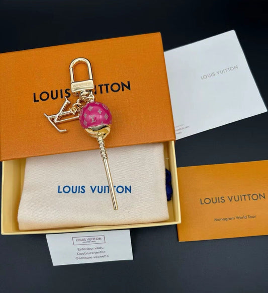 Luxury Lollipop Monogram Bag Charm Keychain mysite