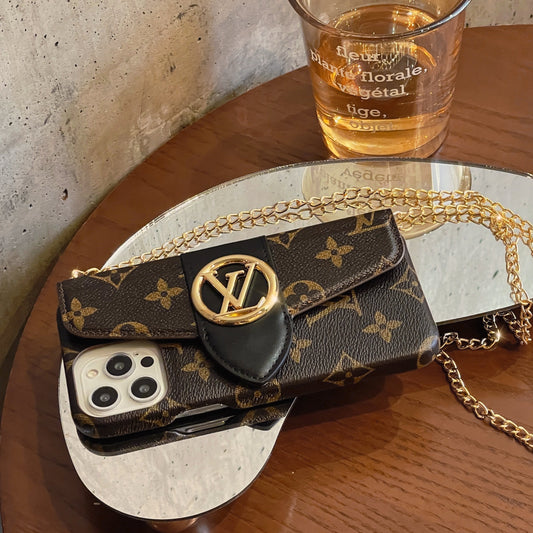 Luxury CrossBody Card Holder iPhone Case mysite
