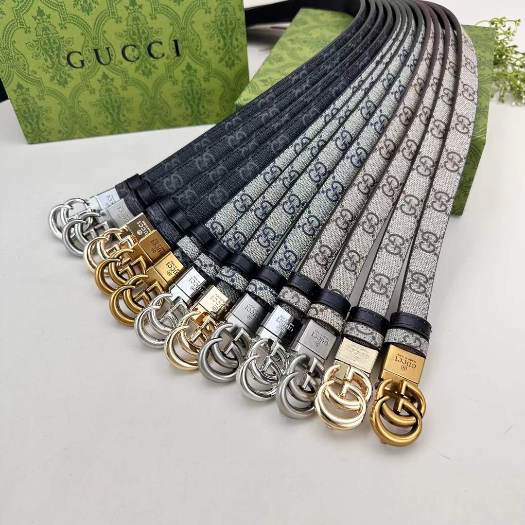 Floral Design Good Belt (Brown)