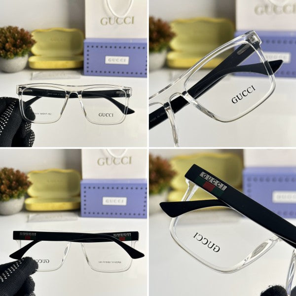 Unisex Fashionable Striped Rim Glasses-s-ss