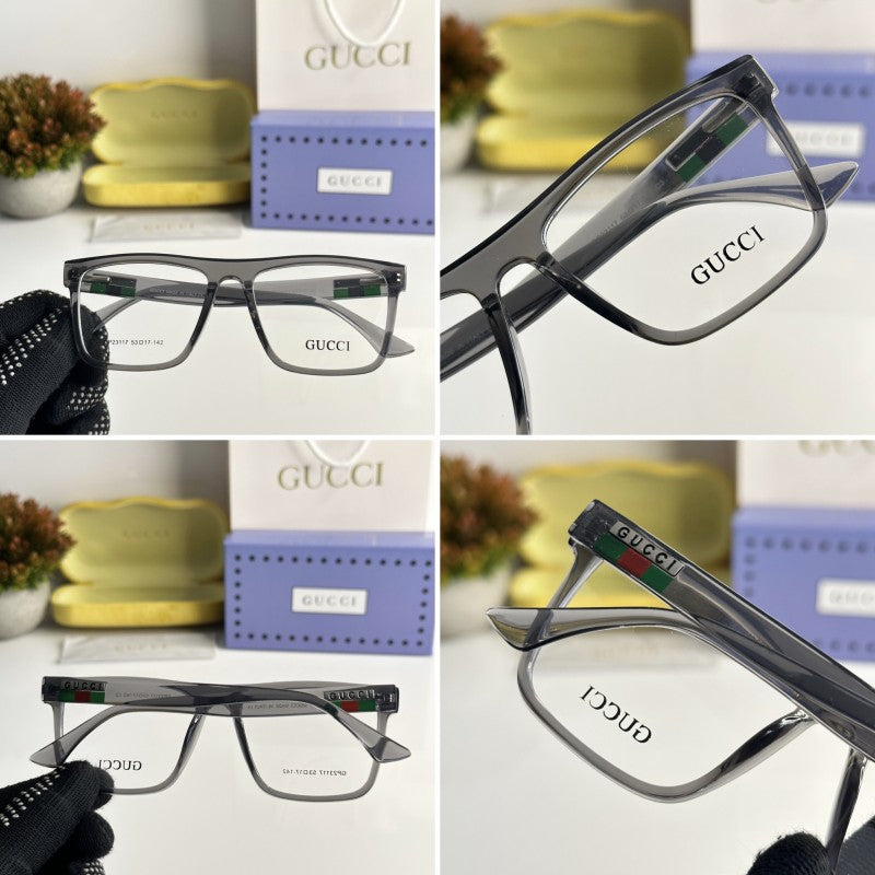 Unisex Fashionable Striped Rim Glasses-s-ss