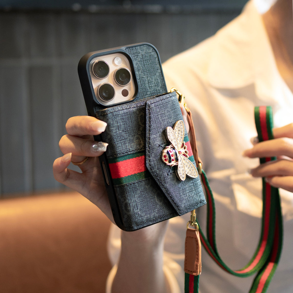 Premium Advanced Crossbody iPhone Case with Card Holder & Shoulder Strap mysite