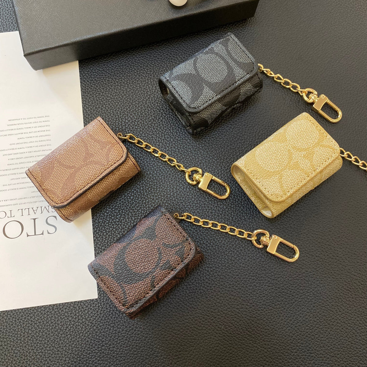 Luxury Coach AirPods Cases Dark brown-YH240425 mysite