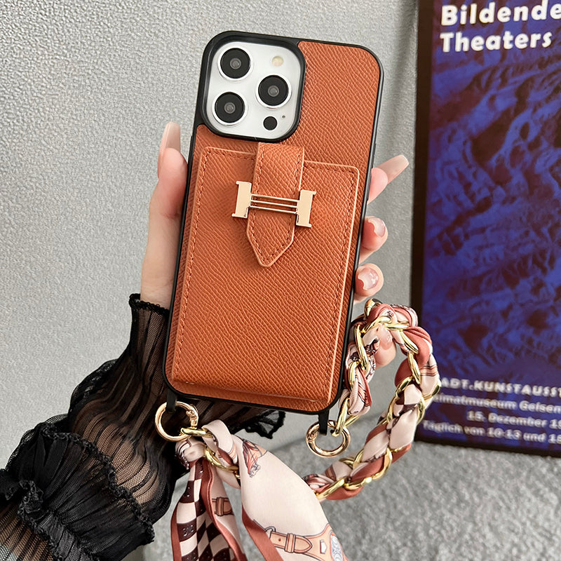 H Card Bag Scarves Leather iPhone Case mysite
