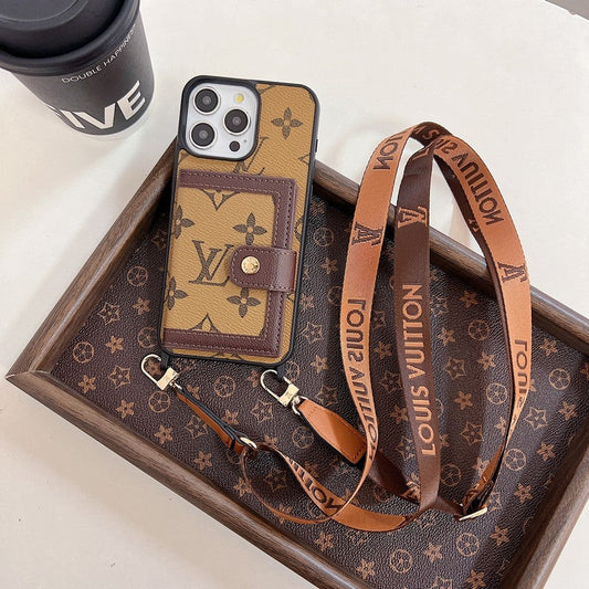 Luxury Card Bag Crossboday iPhone Case mysite