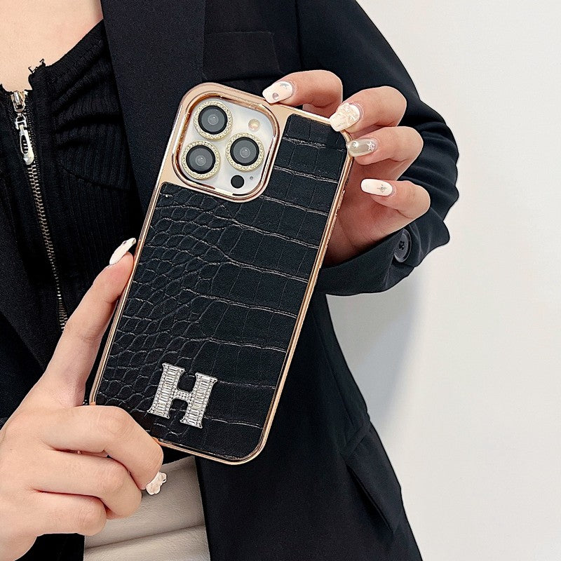 Classic Diamond Logo Rose Gold iPhone Case mysite