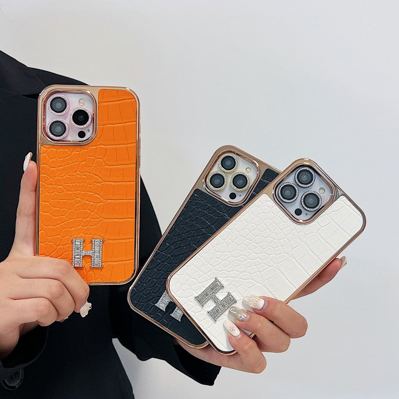 Classic Diamond Logo Rose Gold iPhone Case mysite