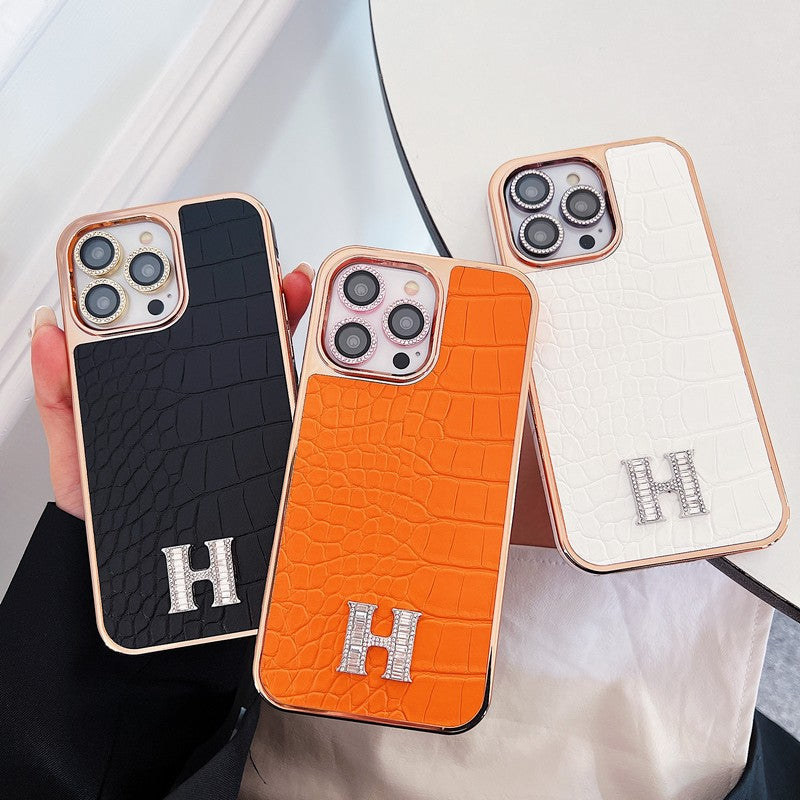 Classic Diamond Logo Rose Gold iPhone Case mysite
