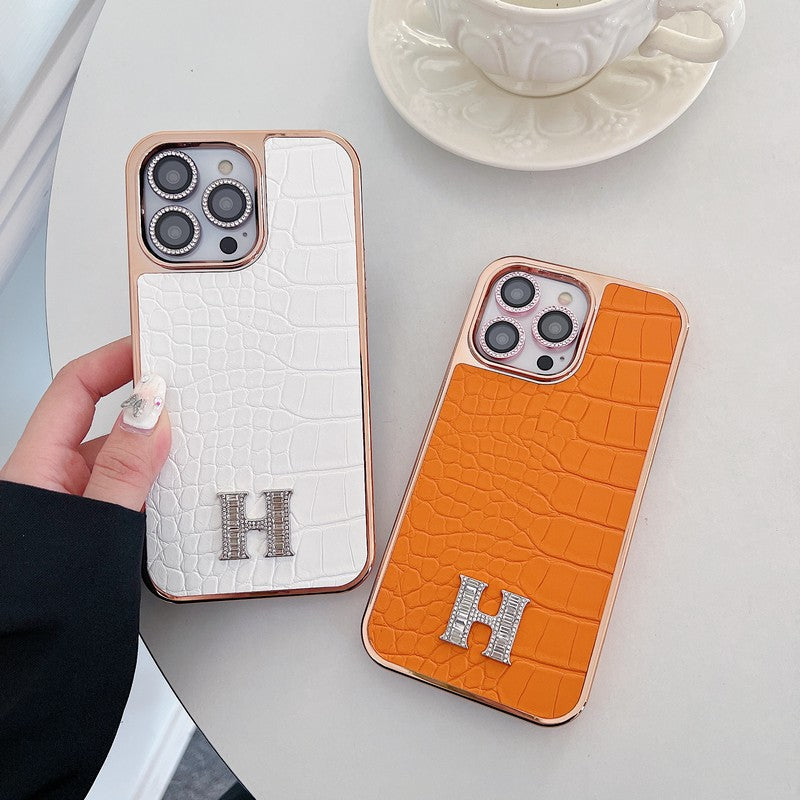 Classic Diamond Logo Rose Gold iPhone Case mysite