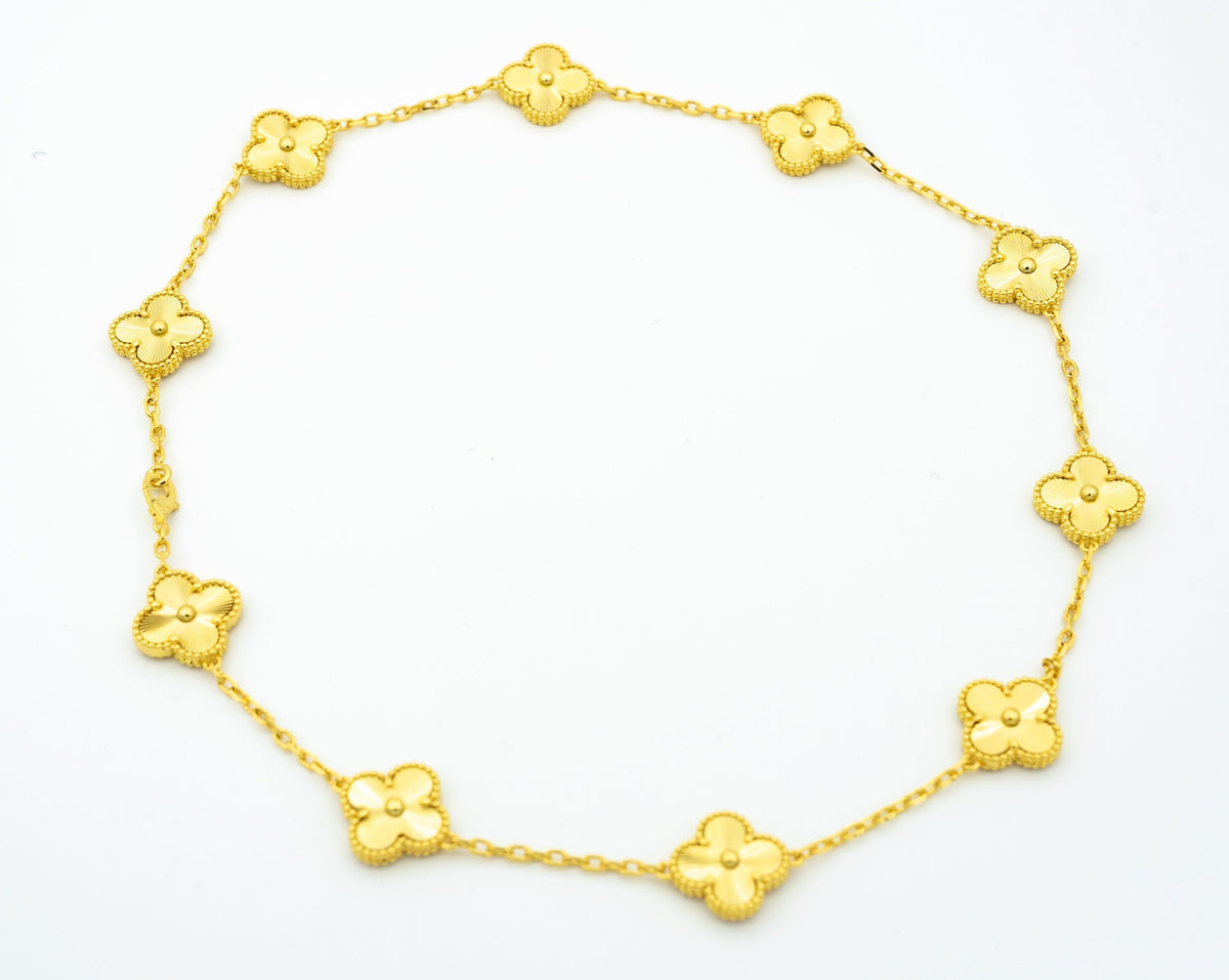 VINTAGE NECKLACE 10 MOTIFS GOLD