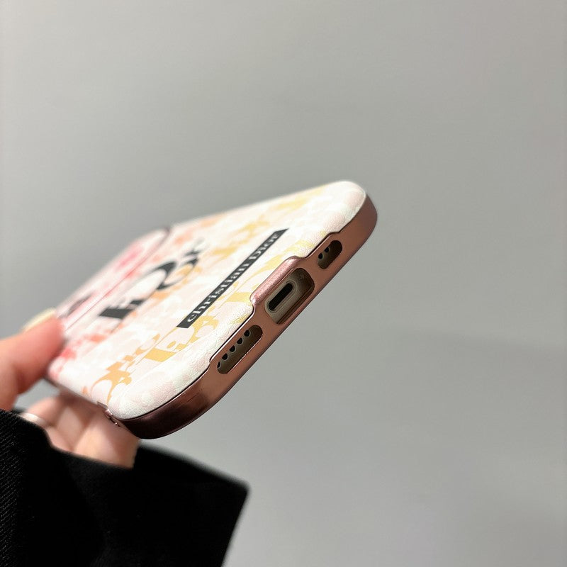 Fashion White & Brown Color Leather iPhone Case mysite