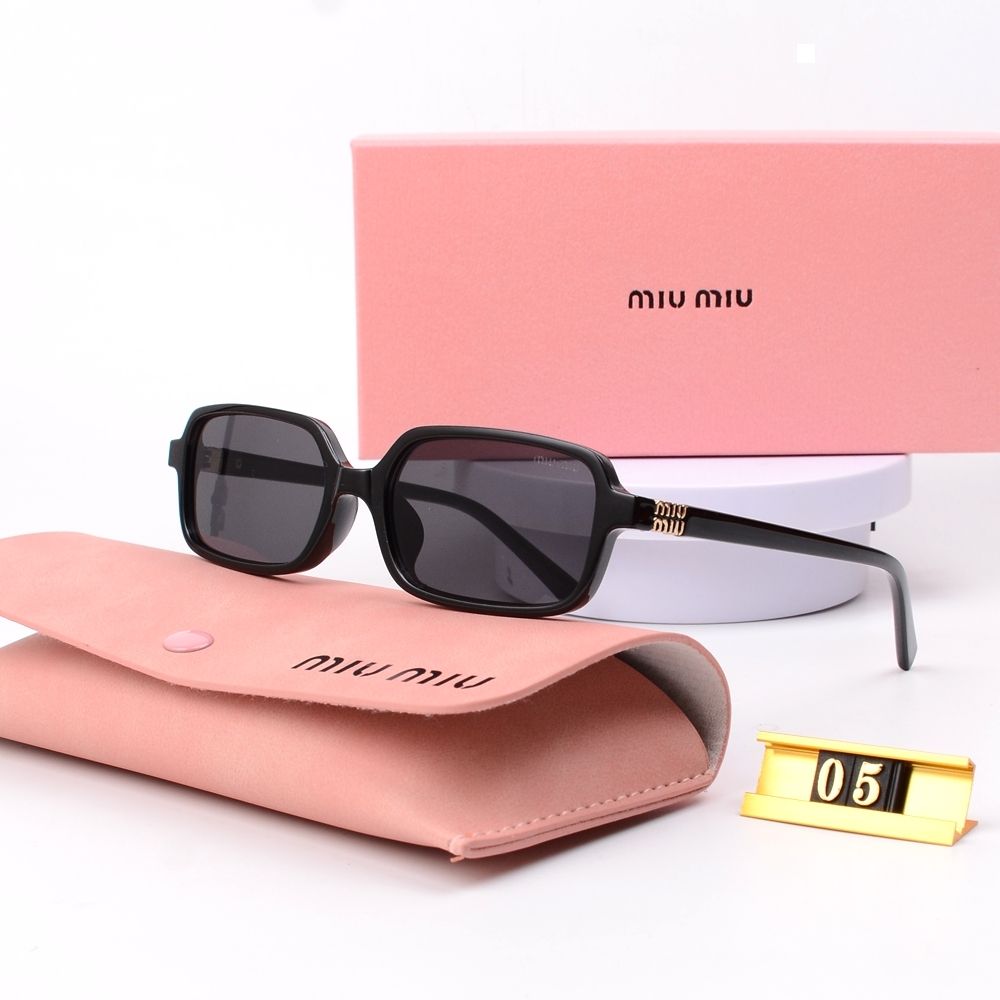 6Leopard Print Square Frame Retro Glasses & Sunglasses-s-ss