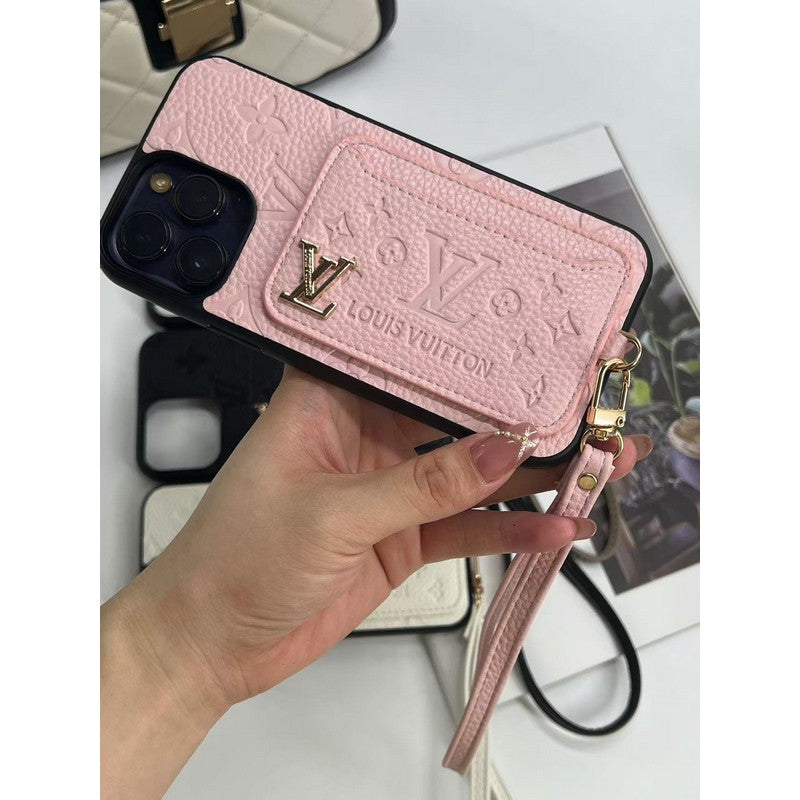 Luxury Four Colors Card Bag iPhone Case mysite