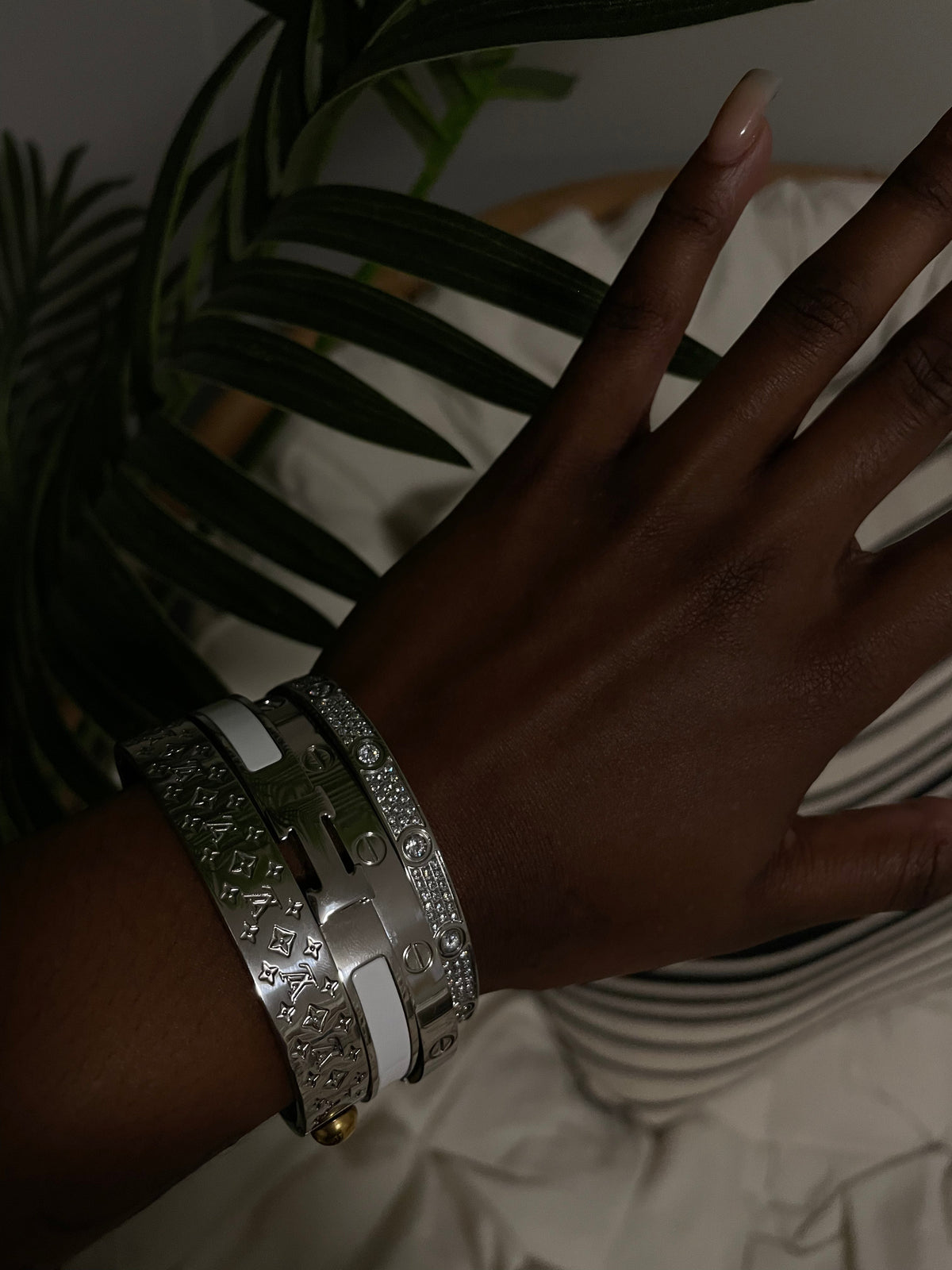 Silver Diamond Love Bracelet (with screwdriver)