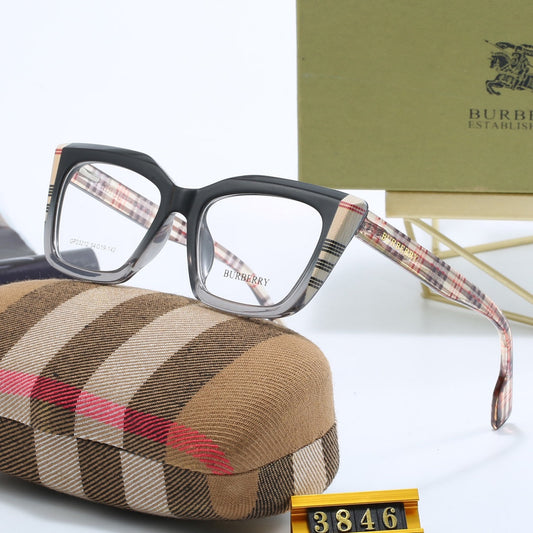 Fashionable Cat Eye Check Glasses-s-ss