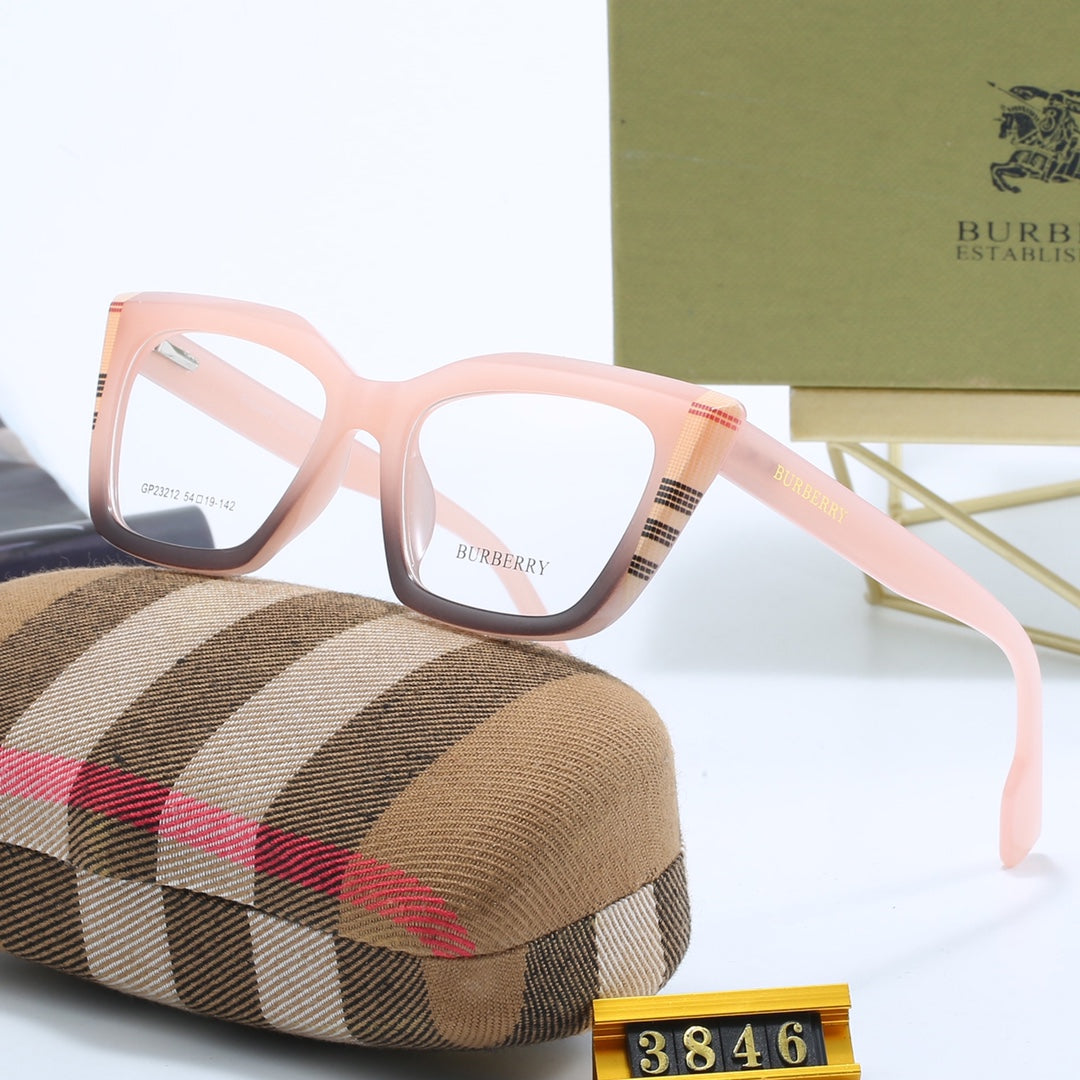 Fashionable Cat Eye Check Glasses-s-ss