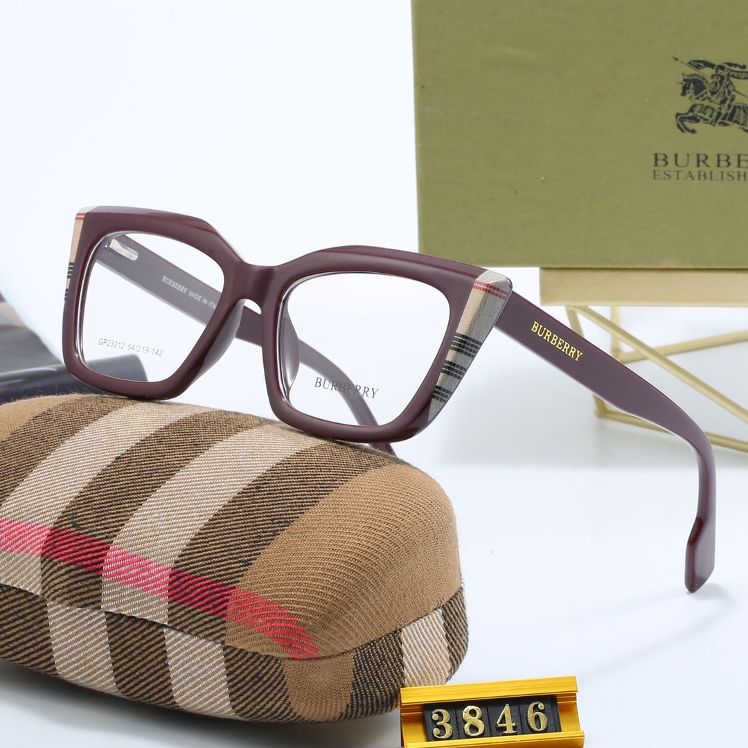 Fashionable Cat Eye Check Glasses-s-ss
