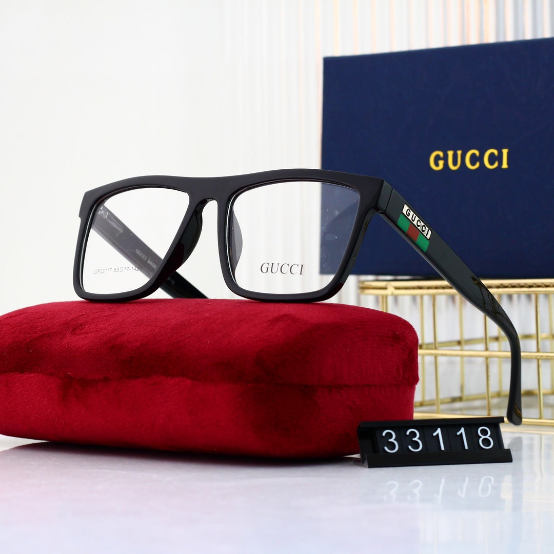 Unisex Fashionable Striped Rim Glasses-s-ss
