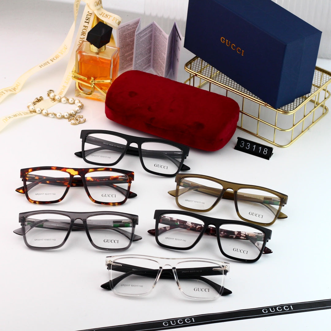 Unisex Fashionable Striped Rim Glasses-s-ss