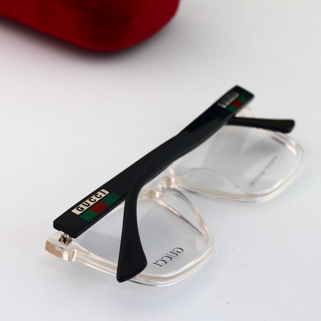 Unisex Fashionable Striped Rim Glasses-s-ss