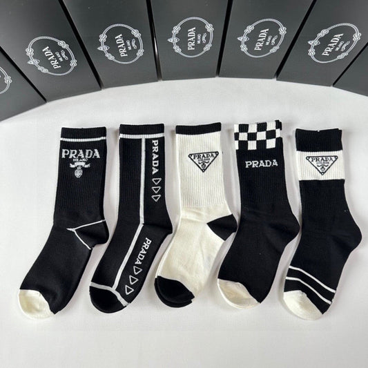 PRADA 26S CREW SOCKS 370239 (1 BOX)