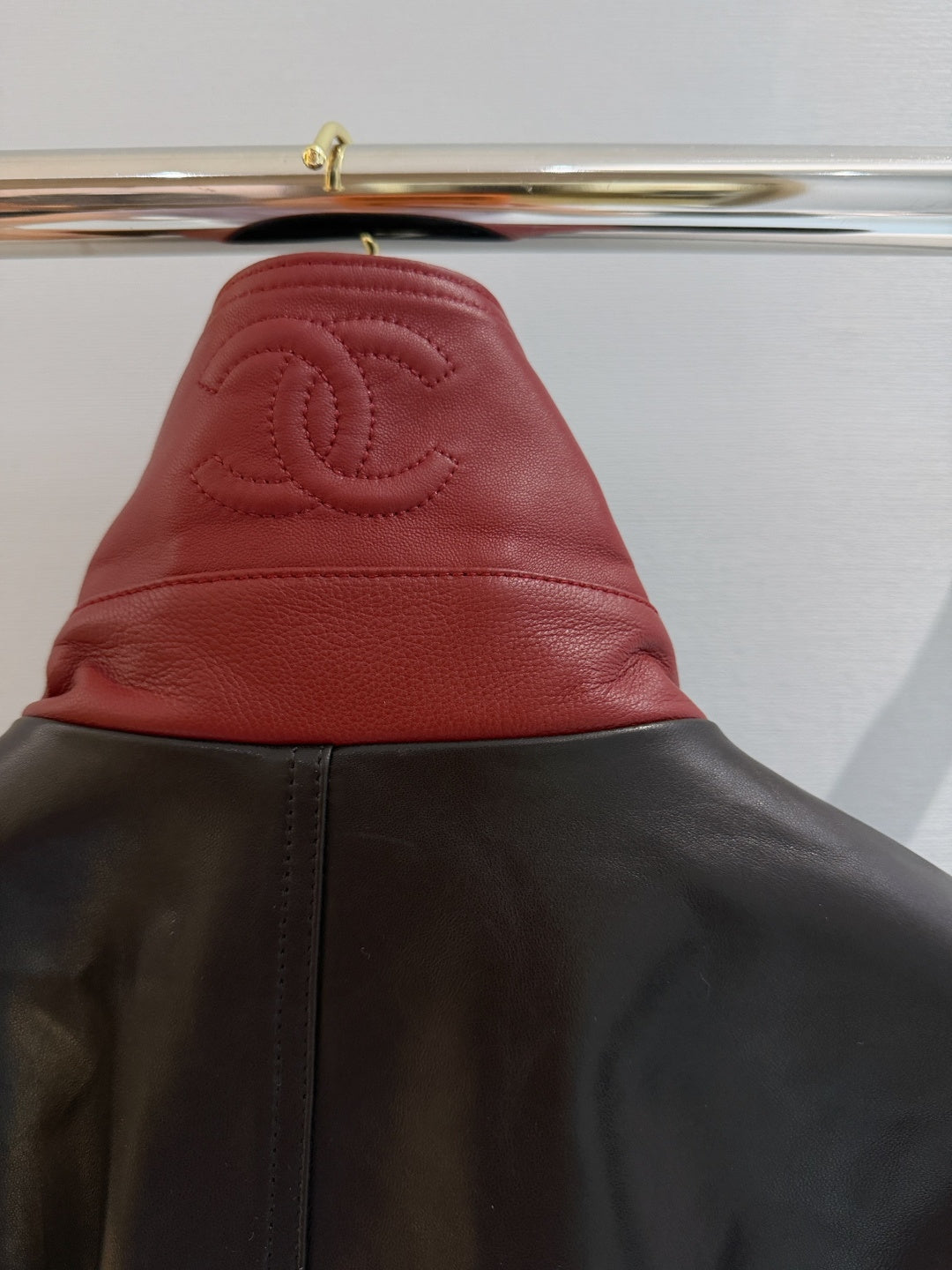 CHANEL 26S BELTED LEATHER JACKET 1725