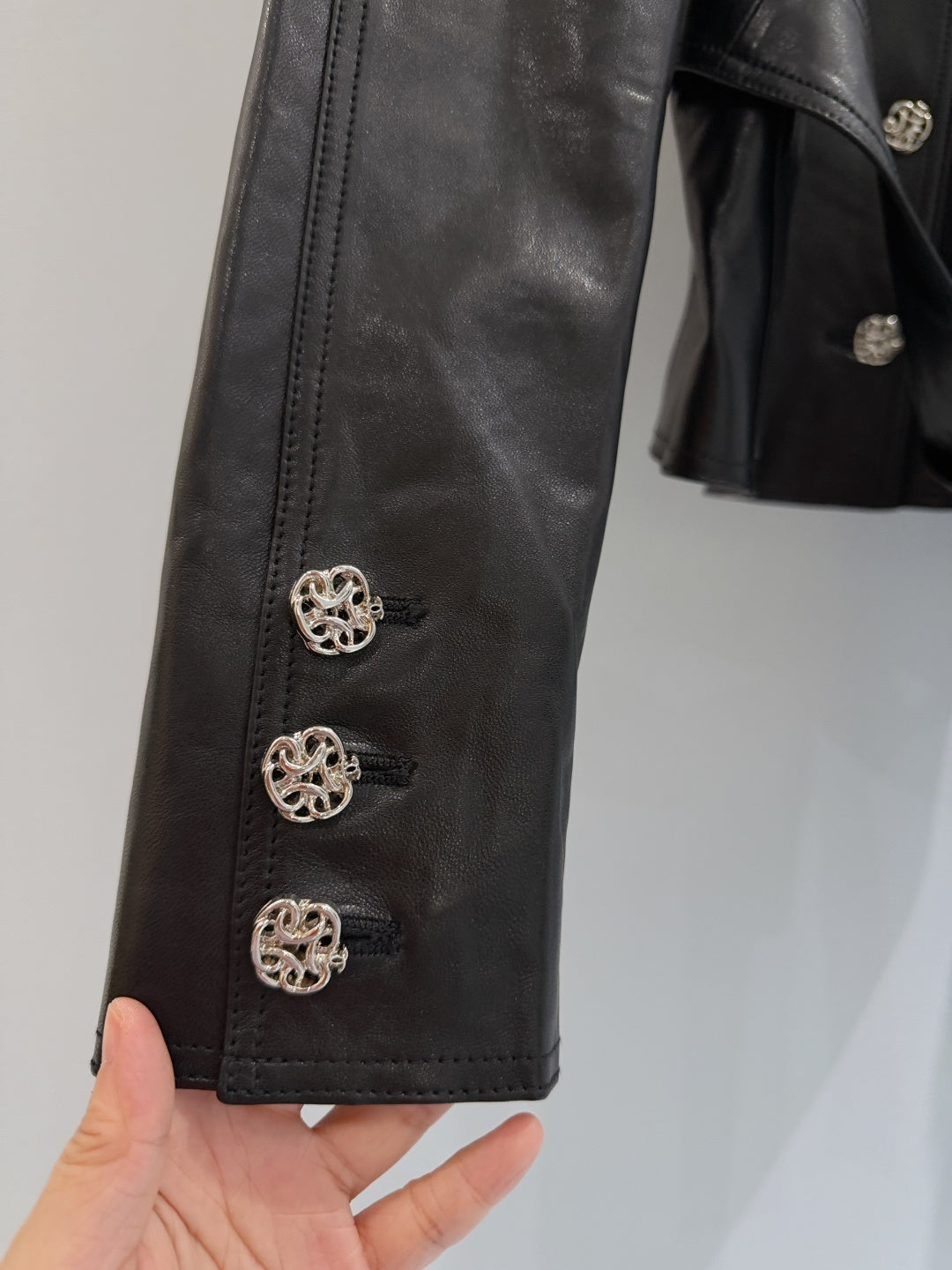 CHANEL 26S BELTED LEATHER JACKET 1725