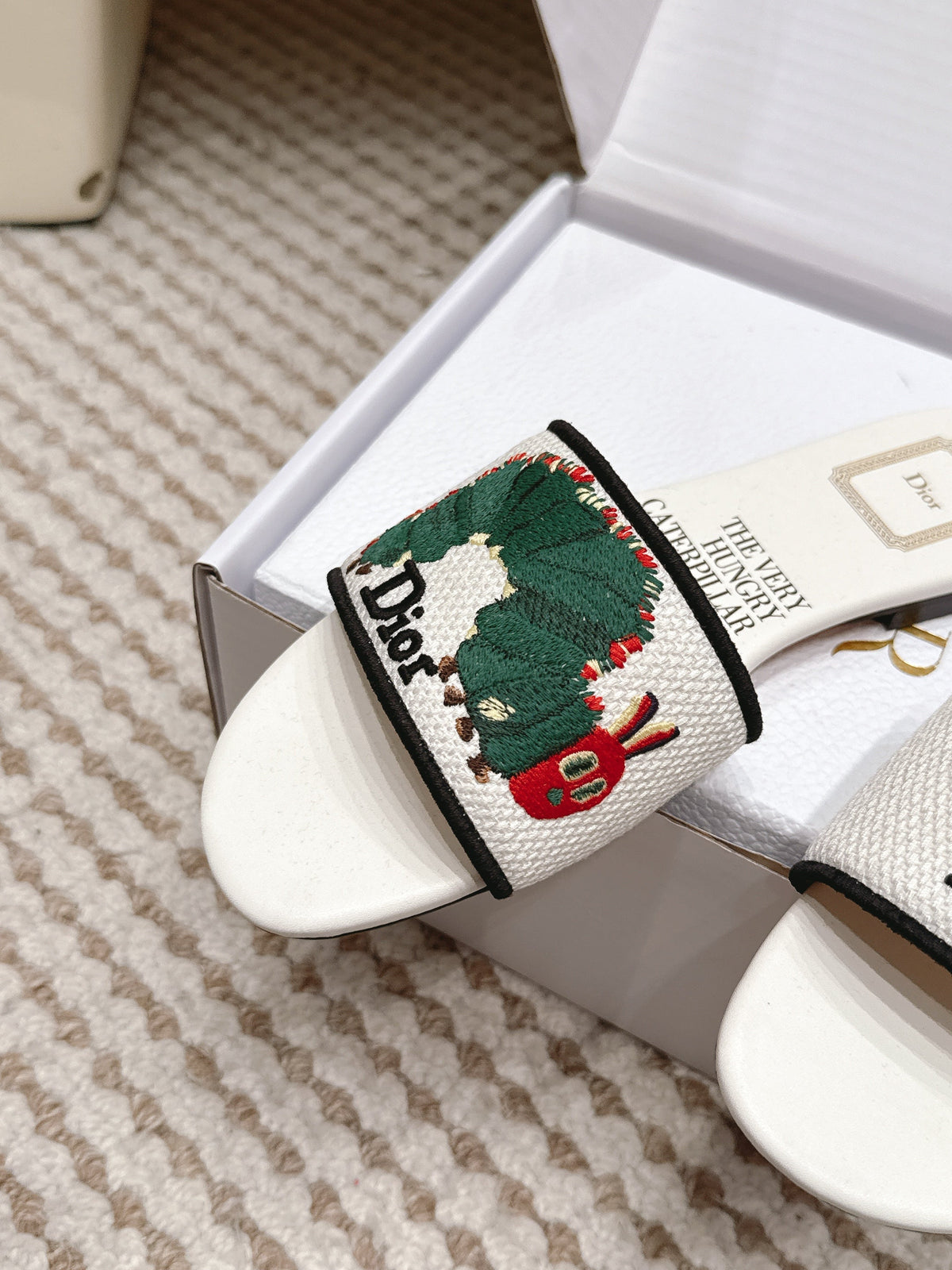 DIOR 26S D-WAY SLIDE IN MULTICOLOR CANVAS STYLE 07