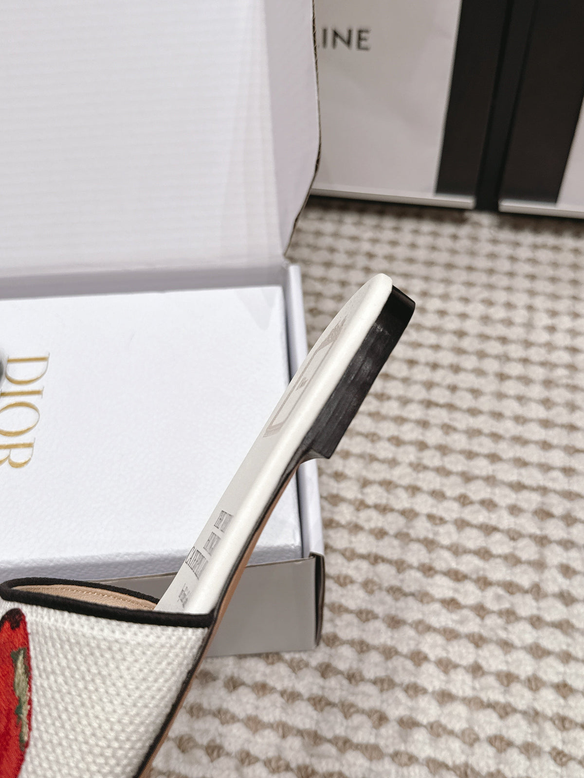 DIOR 26S D-WAY SLIDE IN MULTICOLOR CANVAS STYLE 07