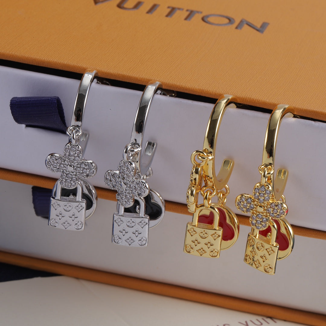 Vintage Love Lock Cute Earrings mysite