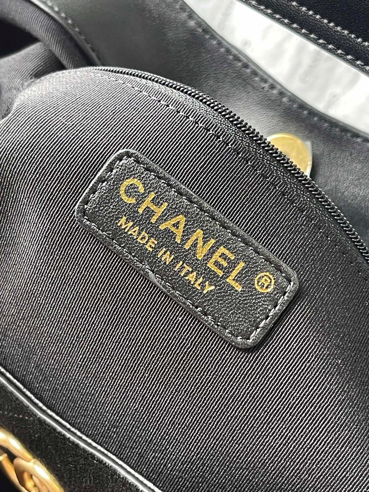 CHANEL 25S HOBO BAG 33 IN BLACK SUEDE GOLD HARDWARE