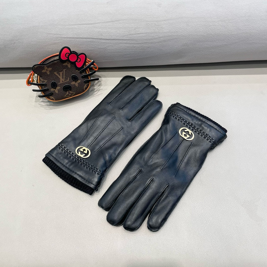 GLOVES IN BLACK LAMBSKIN 444432