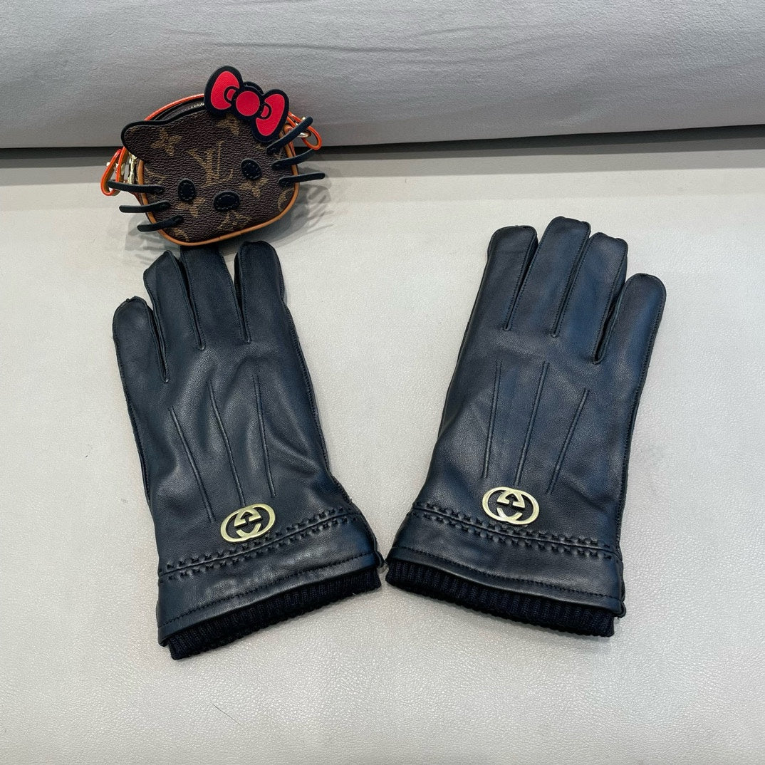 GLOVES IN BLACK LAMBSKIN 444432