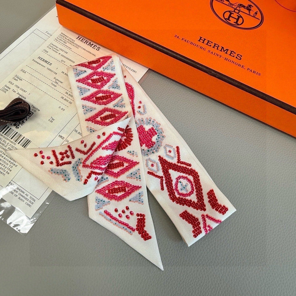 HERMES 26S TWILLY SCARF 86 IN SILK 492637