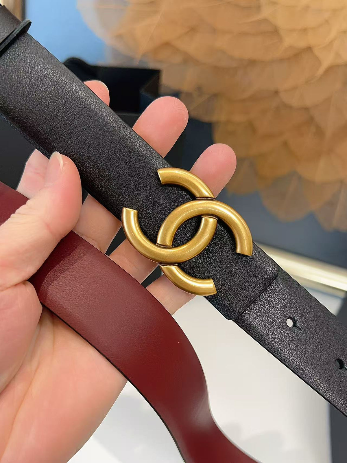 CHANEL 26S BELT 30 MM IN BLACK CALFSKIN 658695 mysite