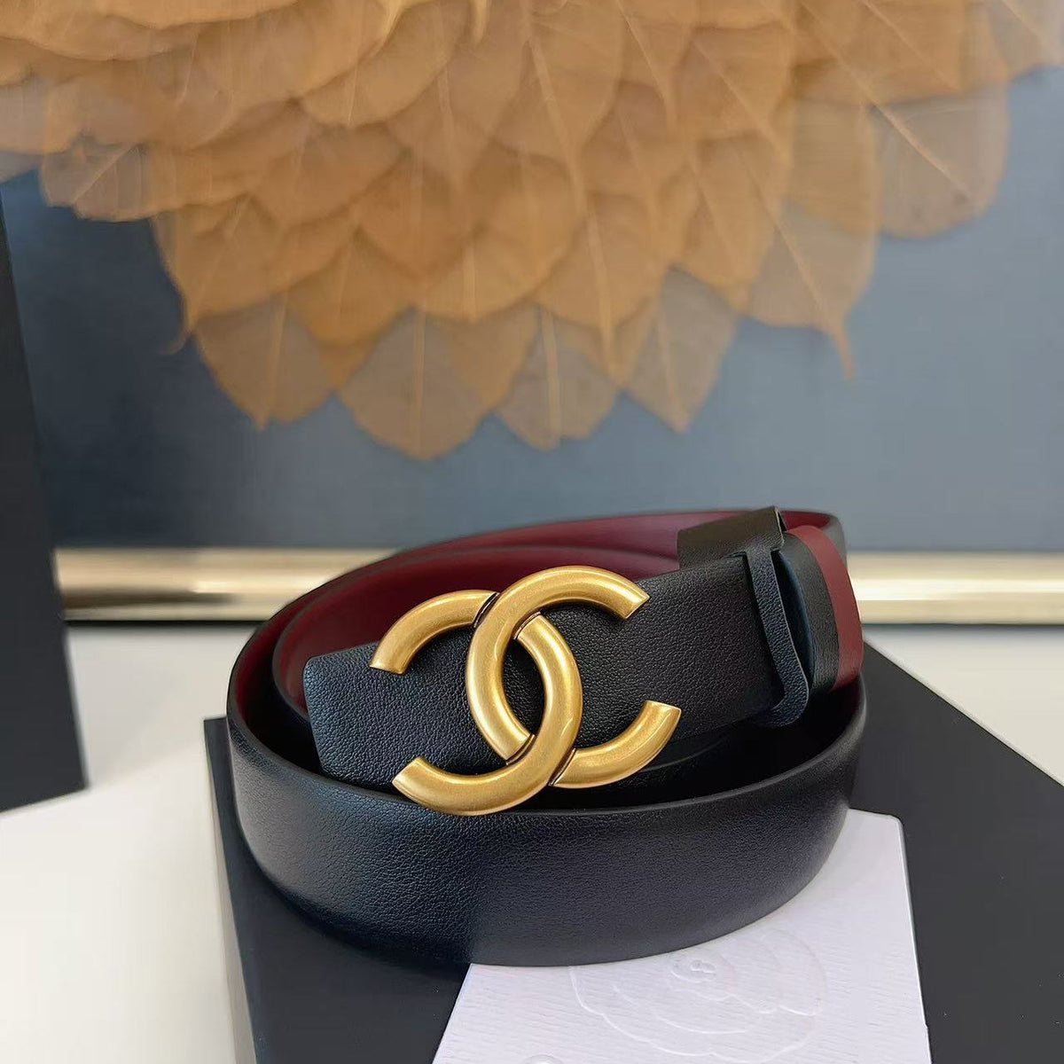 CHANEL 26S BELT 30 MM IN BLACK CALFSKIN 658695 mysite