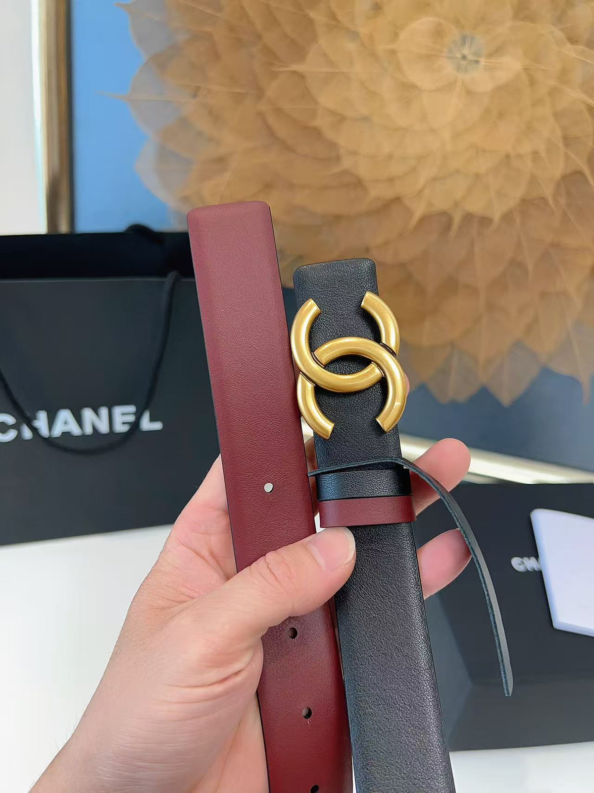 CHANEL 26S BELT 30 MM IN BLACK CALFSKIN 658695 mysite