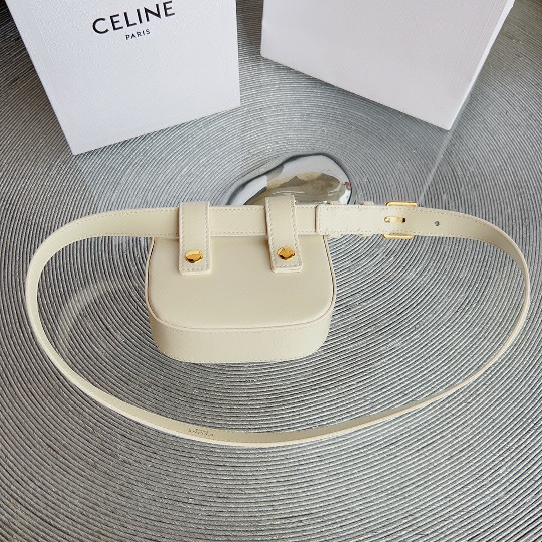 CL BELT BAG TRIOMPHE 25 MM BELT TRIOMPHE WHITE CALFSKIN GOLD HARDWARE mysite