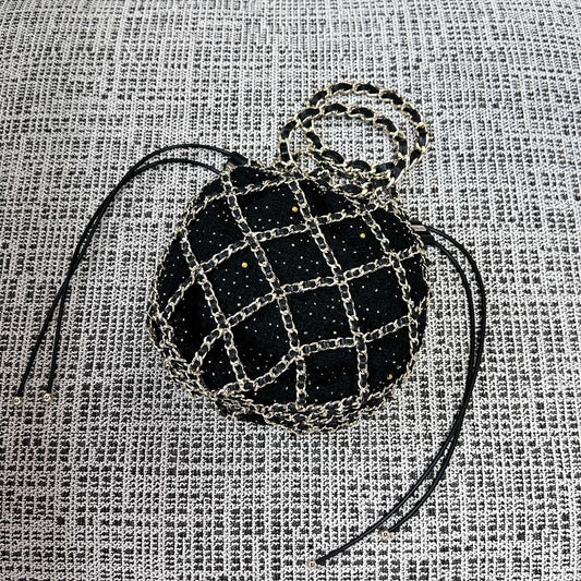 CHANEL 26S PARIS-CHENONCEAU  PRE-FALL MESH BAG 24 IN MESH GOLD HARDWARE